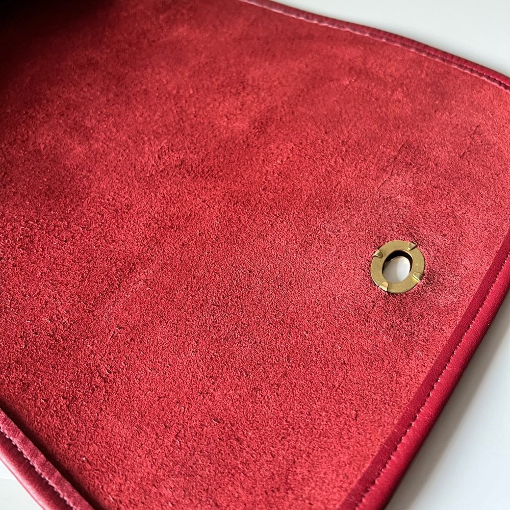 Coach Red Leather Shoulder Bag - Picture 6 of 10